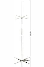 Diamond CPVU8 80-40-20-15-10-6-2m en 70cm Antenne 270cm, Telecommunicatie, Antennes en Masten, Ophalen of Verzenden, Zo goed als nieuw