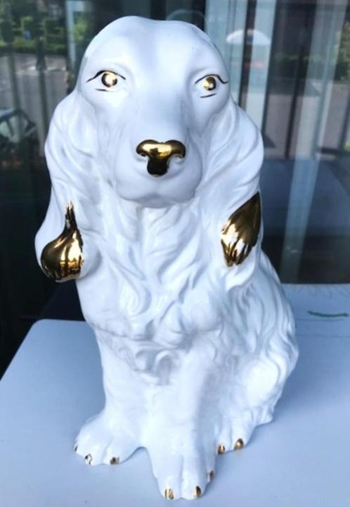 Grote Hond Cockerspaniël Holywood 1960 H 35✨😍🐶💑🎁🤗, Antiek en Kunst, Kunst | Beelden en Houtsnijwerken, Ophalen of Verzenden