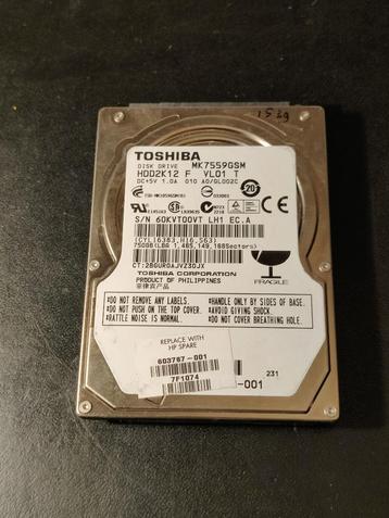 Toshiba MK7559GSM 2,5" 750GB [HDD-1539] 21-9 beschikbaar voor biedingen