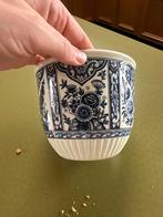 Boch Frères Keramis – Delfts-blauw pot, Gebruikt, Rond, Ophalen of Verzenden, Minder dan 25 cm