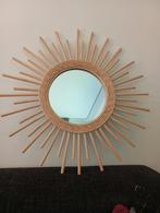 Mooie spiegel bamboe hout boho Ibiza, Minder dan 50 cm, Ophalen of Verzenden, Zo goed als nieuw, Minder dan 100 cm