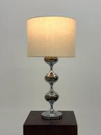 Space Age tafellamp met chromen sculpturale voet, Space Age, Metaal, -, -