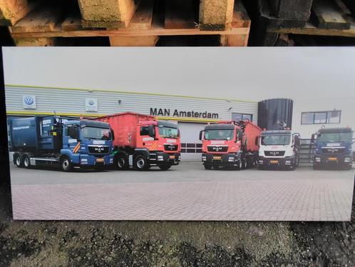 Grote foto van M.A.N.trucks in frame, Verzamelen, Automerken, Motoren en Formule 1, Gebruikt, Ophalen