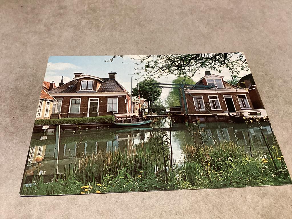 Warga (Fr.).      Klapbrug Hilleburen, Verzamelen, Ansichtkaarten | Nederland, Ophalen of Verzenden, Friesland
