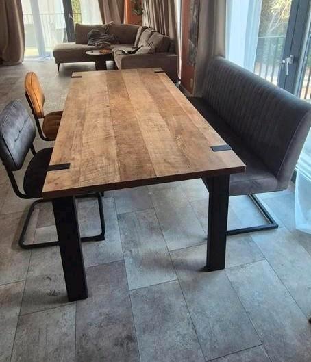 Design eettafel Haco  – Old Teak – topkwaliteit, Huis en Inrichting, Tafels | Eettafels, Zo goed als nieuw, 50 tot 100 cm, 150 tot 200 cm