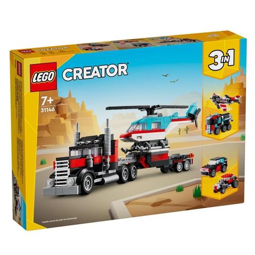 LEGO Creator 31146 Truck met Helikopter * 't LEGOhuis *, Kinderen en Baby's, Speelgoed | Duplo en Lego, Nieuw, Lego, Complete set