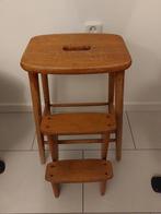 Houten trapkrukje / opstapje, Ophalen, Gebruikt, Bruin, Hout