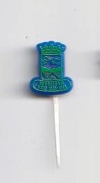 plastic Bevrijdings speld Dubbeldam 5 mei 1945-1965, Ophalen of Verzenden, Overige onderwerpen, Speldje of Pin