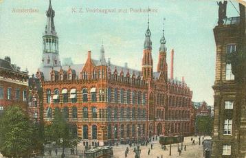 (304-231-001) Amsterdam NZ Voorburgwal met Postkantoor beschikbaar voor biedingen