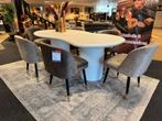 Eettafel Selli ovaal Modern 200cm wit met extra 50%Korting