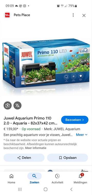 Gloednieuw Aquarium 81x36x43.5 cm Juwel. Nog in de doos beschikbaar voor biedingen