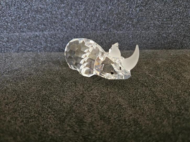 Swarovski neushoorn, Verzamelen, Swarovski, Zo goed als nieuw, Figuurtje, Ophalen of Verzenden