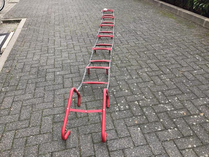Vluchtladder lengte 430cm, Doe-het-zelf en Verbouw, Ladders en Trappen, Zo goed als nieuw, 4 meter of meer, Ophalen