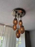 Twee mooie hanglampen uit Marrakech, Gebruikt, Metaal, Ophalen, 75 cm of meer
