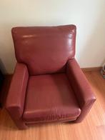Leuke leren Fauteuil van Longlife, Huis en Inrichting, Fauteuils, Ophalen, Zo goed als nieuw, 50 tot 75 cm, Leer
