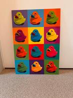 Modern Schilderij: Rubber Eendjes Pop Art Stijl, Ophalen