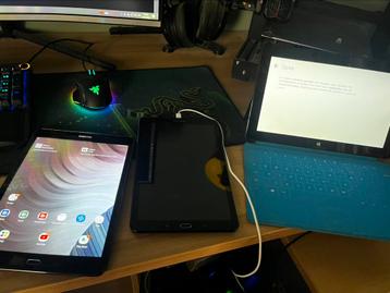 Samsung tab a en tab e, micrsoft surface beschikbaar voor biedingen