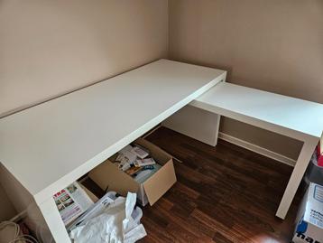Ikea bureau malm wit - afbeelding 1