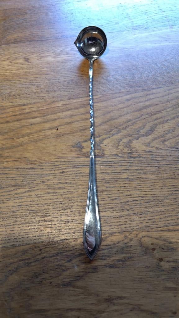 Zilverkleurige juslepel, Antiek en Kunst, Ophalen of Verzenden