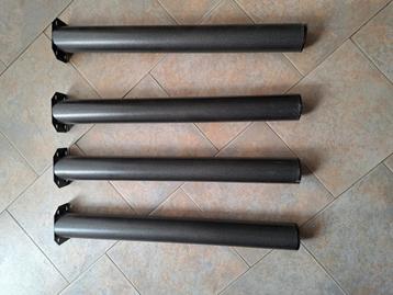 4 tafelpoten 72 cm x 8cm rond beschikbaar voor biedingen