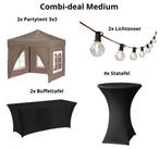 Huren combi-deal Medium | Partytent, statafel, buffettafel, Ophalen, Nieuw, Overige
