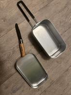 Vintage Camping Kookset met Opinel Mes voor scouting, Ophalen of Verzenden, Zo goed als nieuw, Overige typen