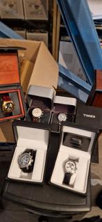 Partij herenhorloges montreux davis timex ascot tommy hilfig, Sieraden, Tassen en Uiterlijk, Horloges | Heren, Ophalen of Verzenden