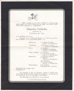 Bijzondere rouwbrief uit 1963 Verlinden de Vos Ketelaars, Ophalen of Verzenden, Rouwkaart