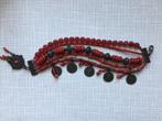 Bloedkoralen armbandje., Sieraden, Tassen en Uiterlijk, Armbanden, Ophalen of Verzenden, Zo goed als nieuw, Rood, Overige materialen