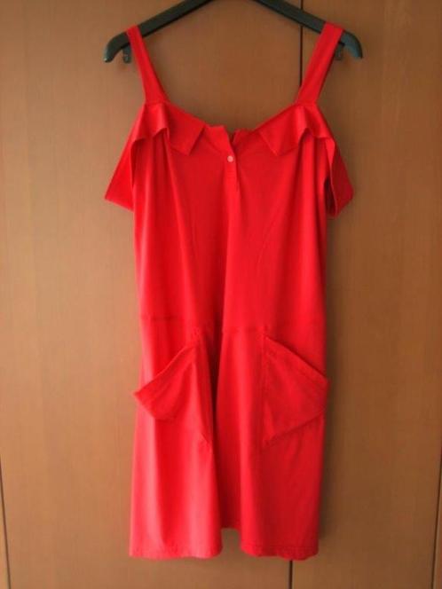 Zomers knalrood sexy travelstof jurkje ONLY-M 40 snazzeys, Kleding | Dames, Jurken, Nieuw, Maat 38/40 (M), Rood, Onder de knie
