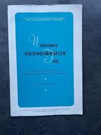 Nederlandse voedingsmiddelen Tabel., Ophalen, Gelezen