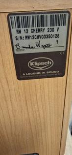 Klipsch RW-12 Cherry Subwoofer - Krachtige Bass, Gebruikt, Subwoofer, 120 watt of meer, Ophalen