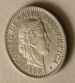 Zwitserland 20 rappen 1987, Verzenden, Overige landen, Losse munt