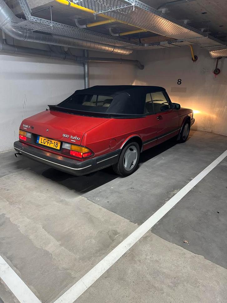 Saab 900 2.0 T16 Turbo Cabrio AUT K6 1987 Rood, Auto's, Saab, Particulier, Saab 900, Centrale vergrendeling, Elektrische buitenspiegels
