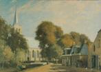 NIJLAND Kerk en Bakkerij Steensma Schilderij 1936, Verzenden, 1980 tot heden, Gelopen, Friesland