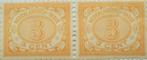 Nederlands-Indië 3 cent 1908 (paar, postfris, CW 10 eur), Ophalen of Verzenden, Postfris, Nederlands-Indië