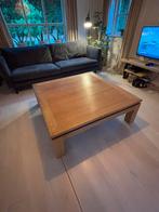 Eiken/teak houten salon tafel, Ophalen, Vierkant, Eikenhout, Zo goed als nieuw