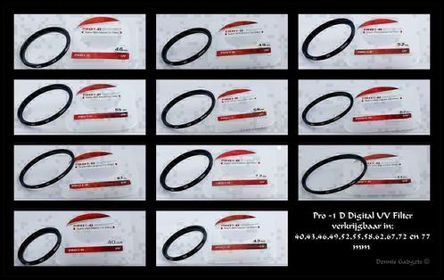 Dennis Gadgets : Div.  UV (kleur) filters in div. maten, Audio, Tv en Foto, Fotografie | Filters, Nieuw, UV-filter, Ophalen of Verzenden