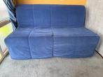 Zit slaapbank blauw 1.50 x 90, Huis en Inrichting, Slaapkamer | Slaapbanken, Ophalen, Gebruikt, 90 cm, Blauw