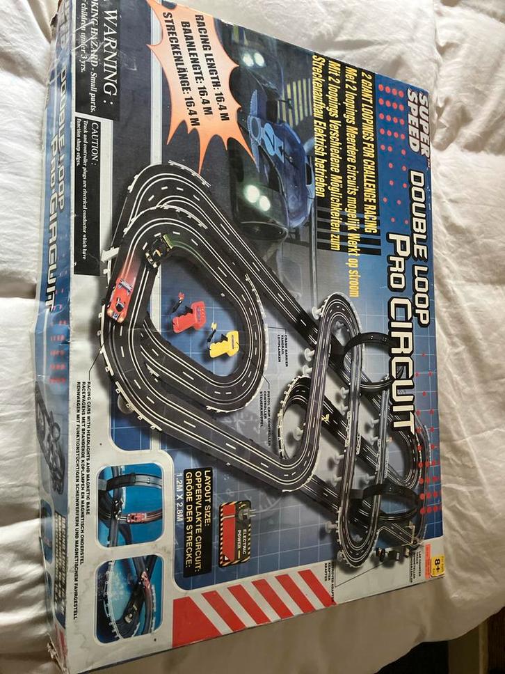 Vintage Racebaan 16m - Compleet & Functionerend!, Kinderen en Baby's, Speelgoed | Racebanen, Gebruikt, Racebaan, Elektrisch, Overige merken