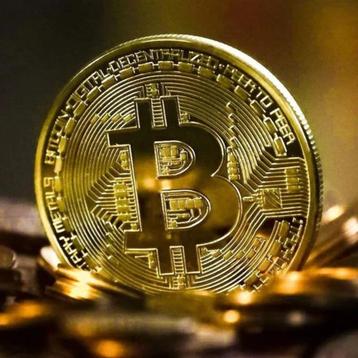 Gold Bitcoin Commemorative Round Collectors Coin beschikbaar voor biedingen