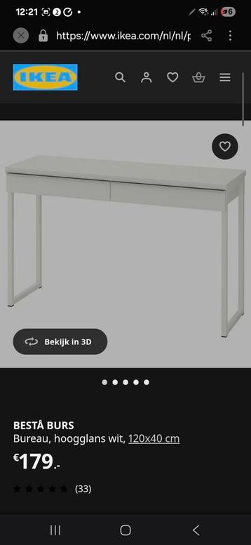 Besta burs ikea bureau - afbeelding 2