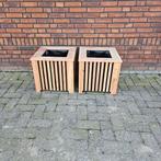 Setje bloembakken, Ophalen, Minder dan 60 cm, Vierkant, Zo goed als nieuw
