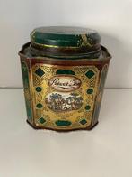 Blik Pickwick Douwe Egberts | thee | ca. 12x12cm | vintage, Verzamelen, Ophalen of Verzenden, Gebruikt, Thee, Douwe Egberts