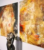 Twee schilderijen / Als tweeluik op te hangen, Ophalen of Verzenden