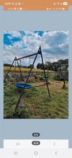 Ijzeren schommel en klimrek., Ophalen, Gebruikt, Schommel