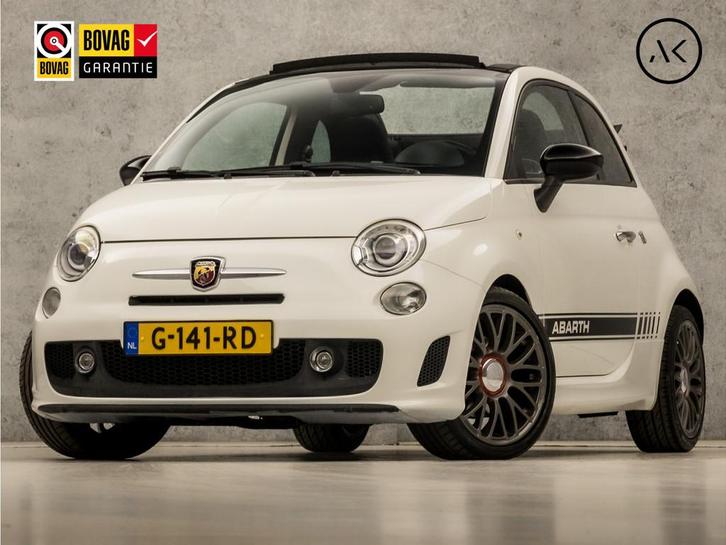 Fiat 500C 1.4-16V Abarth 141Pk Automaat (KUIPSTOELEN, ZWART, Auto's, Fiat, Bedrijf, Te koop, 500C, ABS, Airbags, Airconditioning