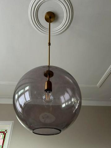 Hanglamp glas met goud beschikbaar voor biedingen