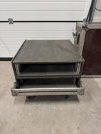 Stolp flightcase 19 inch met 2x 2he binnenrack, Ophalen of Verzenden, Zo goed als nieuw, Overige instrumenten, Flightcase