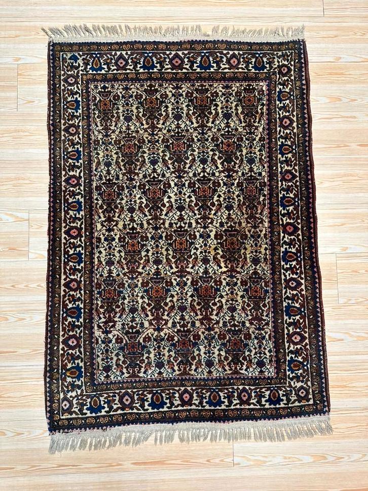 Perzisch Tapijt Abadeh ( Carpet / Rug ) 144 x 98 cm, Huis en Inrichting, Stoffering | Tapijten en Kleden, Gebruikt, 50 tot 100 cm
